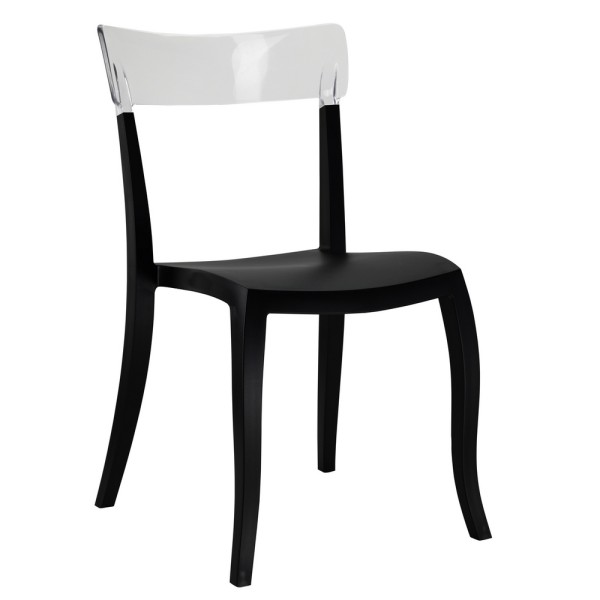 Стілець Hera-S чорний - стильний стілець для дому та саду