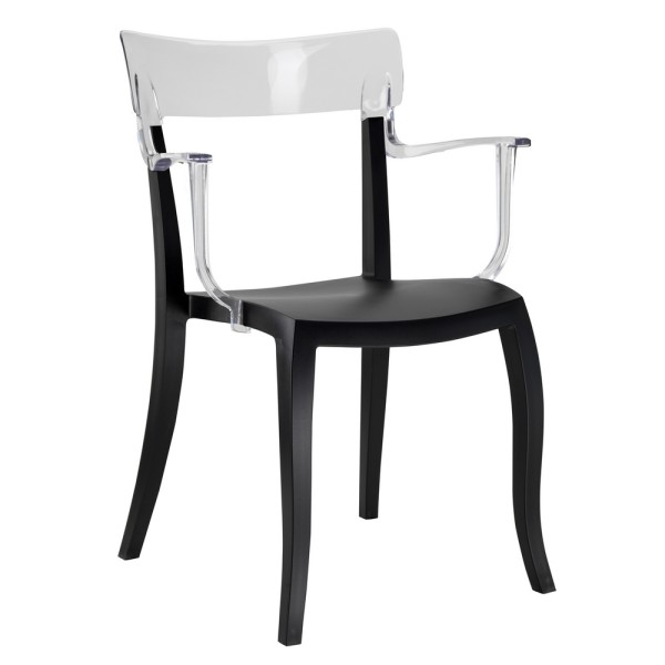 Крісло Hera-K (Гера-К) чорне для кухні та саду
