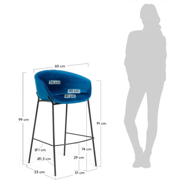 Барний стілець Zadine — комфорт та стиль для вашої кухні