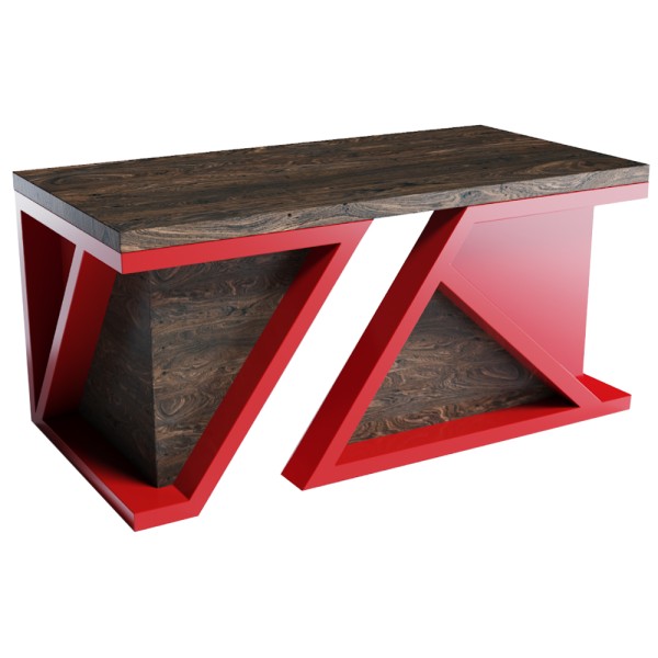 Стіл SW 116 - Письмовий стіл з масиву дуба в стилі лофт