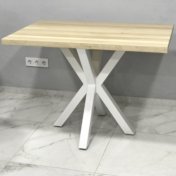 Каркас X double для столів — стиль лофт, сталь, різні покриття