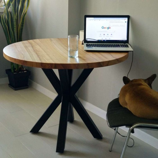 Каркас X double для столів — стиль лофт, сталь, різні покриття