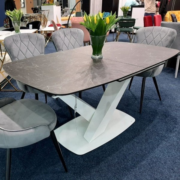 Стіл Cassino 2 Ceramic 160-220 см – сучасний розкладний стіл для вашої кухні