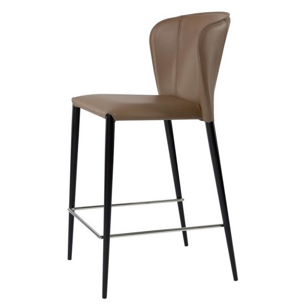 Напівбарний стілець Arthur (Артур) з шкіри