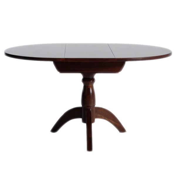 Круглий розкладний стіл Гірне 03 d-106(+40) з масиву дерева бук