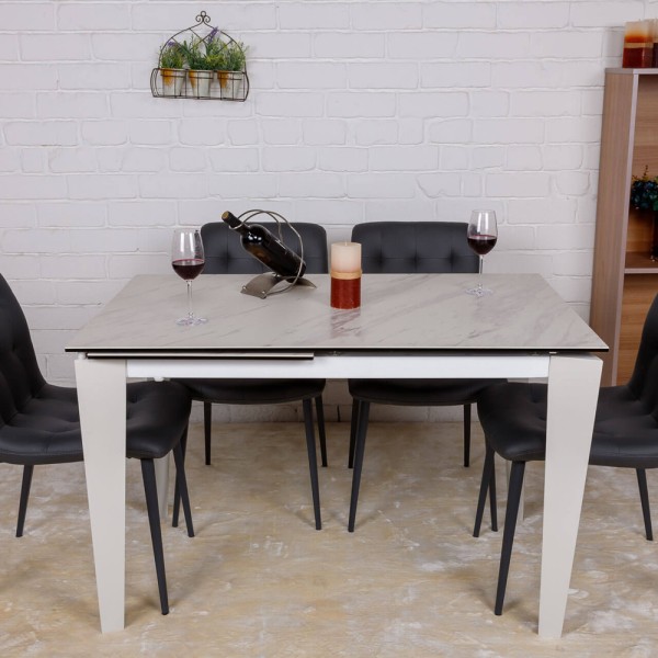 Стіл Alta (Альта) – розкладний стіл для кухні з кераміки та металу