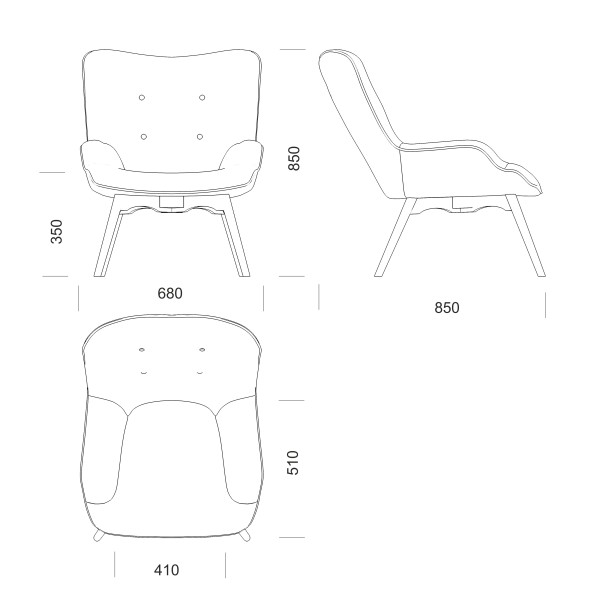 Крісло з отоманкою Elegant (Елегант)
