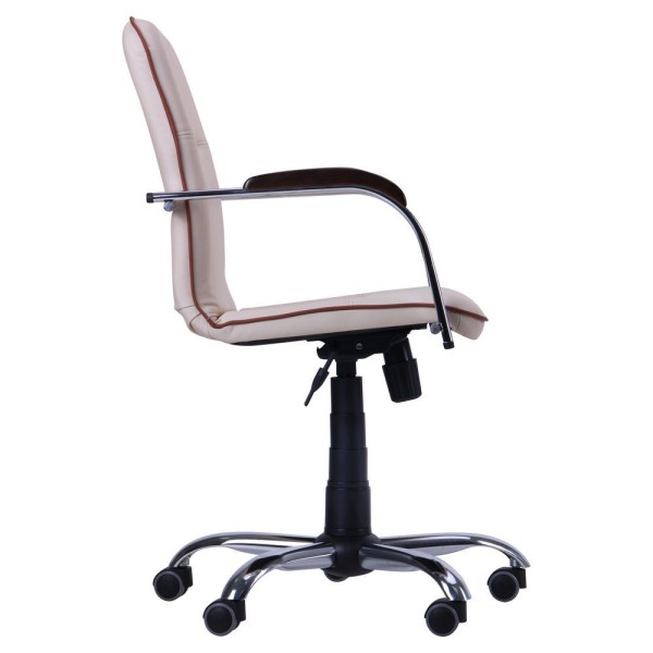 Крісло Самба-RC Хром горіх із кантом