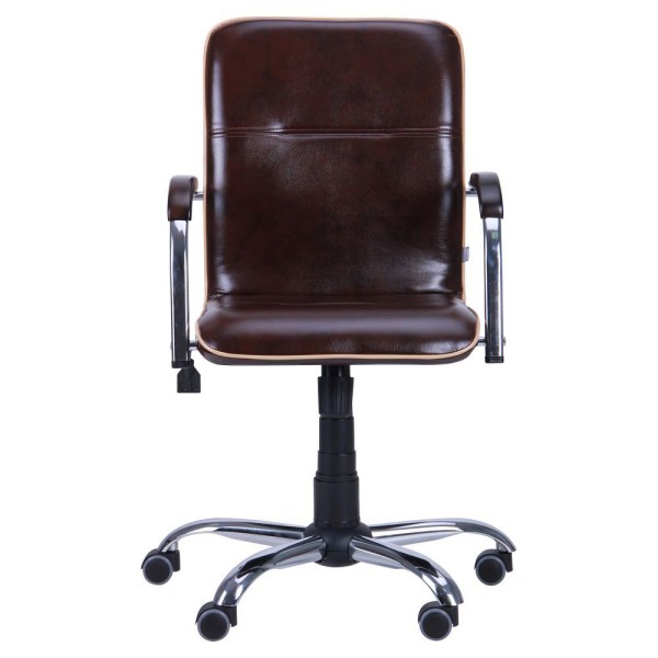 Крісло Самба-RC Хром горіх із кантом