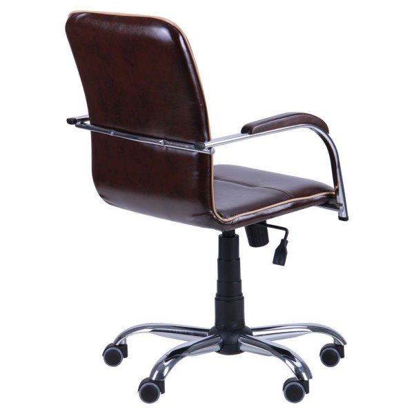 Крісло Самба-RC Хром горіх із кантом