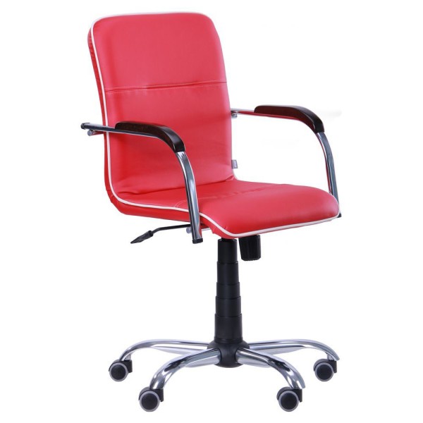 Крісло Самба-RC Хром горіх із кантом