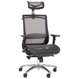 Крісло Coder Black Alum