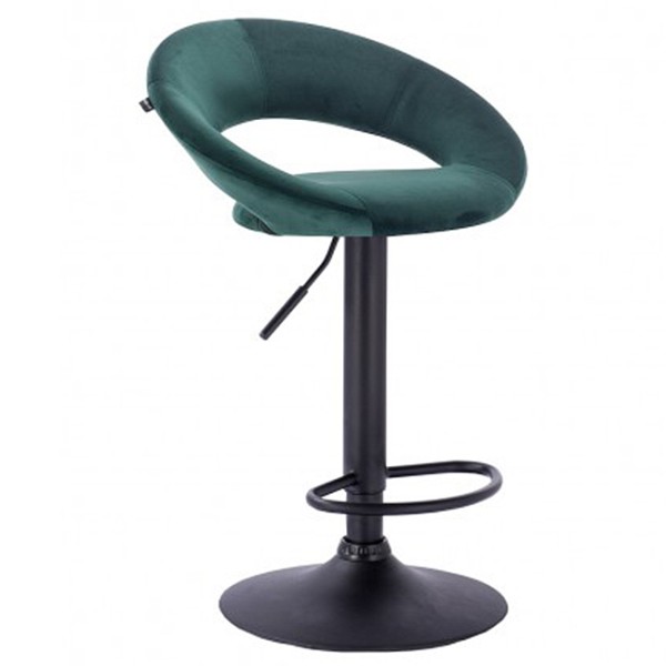 Барний стілець HY 300 ЧБ велюр