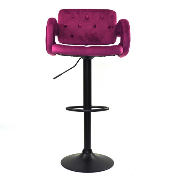 Барне крісло HY 3043 ЧБ Велюр для кухні та кафе