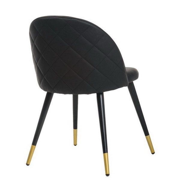 Стілець M-99 чорний шкірзам для кухні та кафе