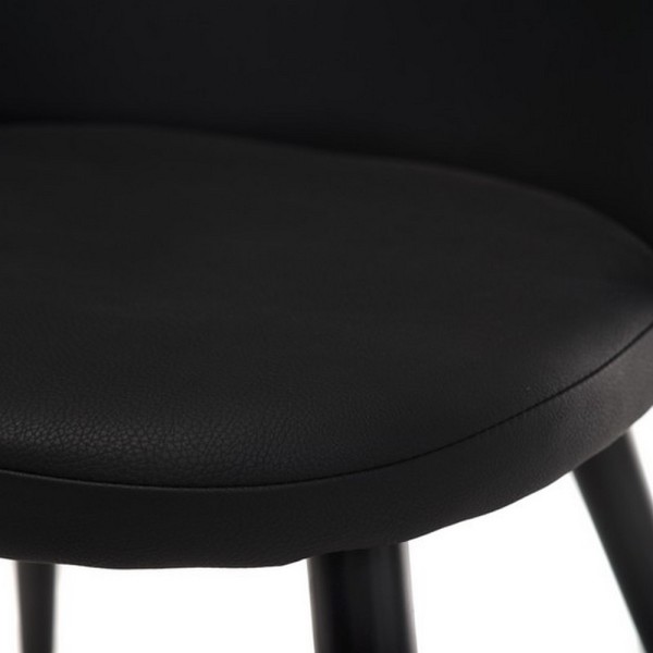Стілець M-99 чорний шкірзам для кухні та кафе