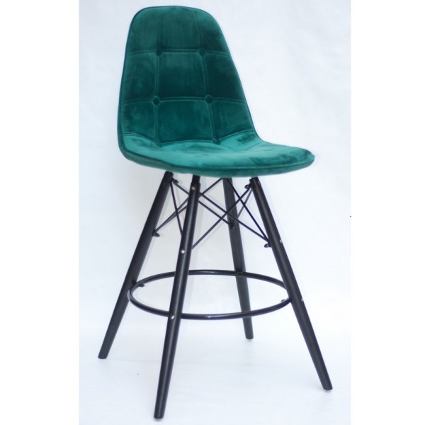 Напівбарний стілець Eames Soft Black