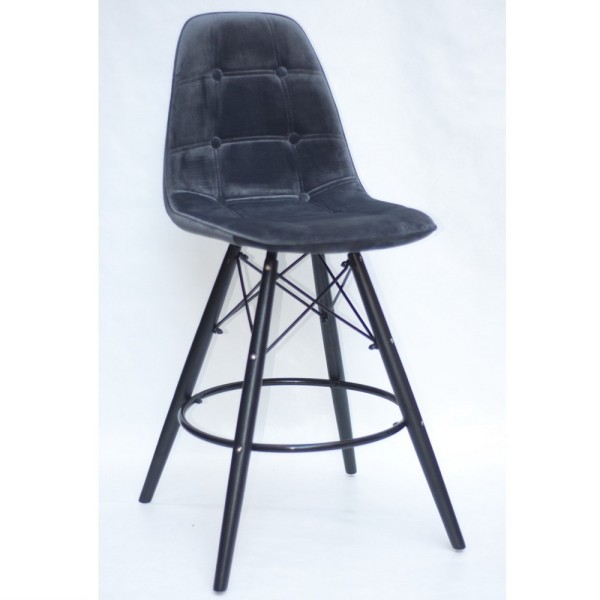 Напівбарний стілець Eames Soft Black