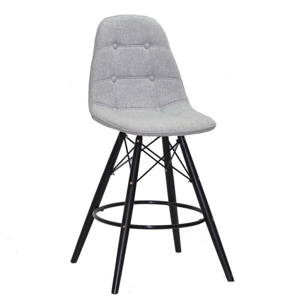 Напівбарний стілець Eames Soft Black