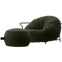 Кресло с каркасом и пуф Uni