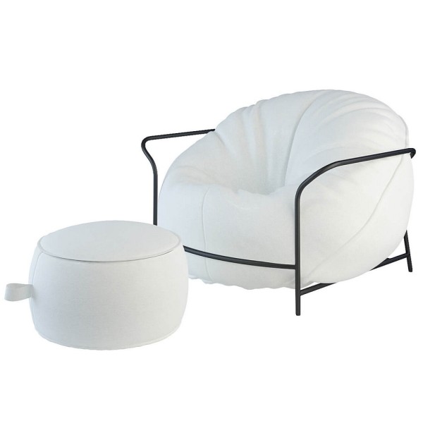 Вуличне крісло з каркасом і пуф Uni – стиль та комфорт для вашого простору