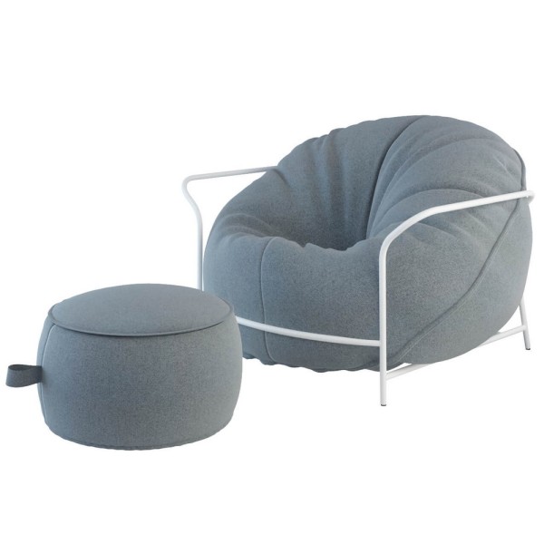 Вуличне крісло з каркасом і пуф Uni – стиль та комфорт для вашого простору