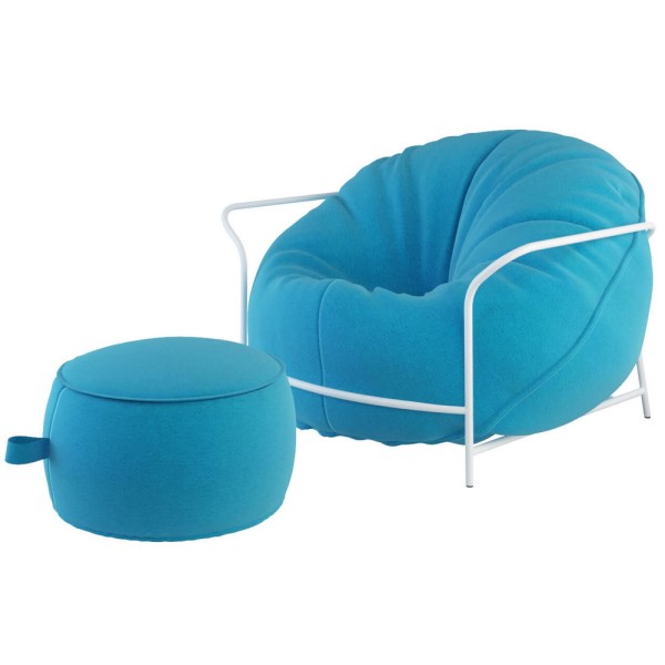 Вуличне крісло з каркасом і пуф Uni – стиль та комфорт для вашого простору