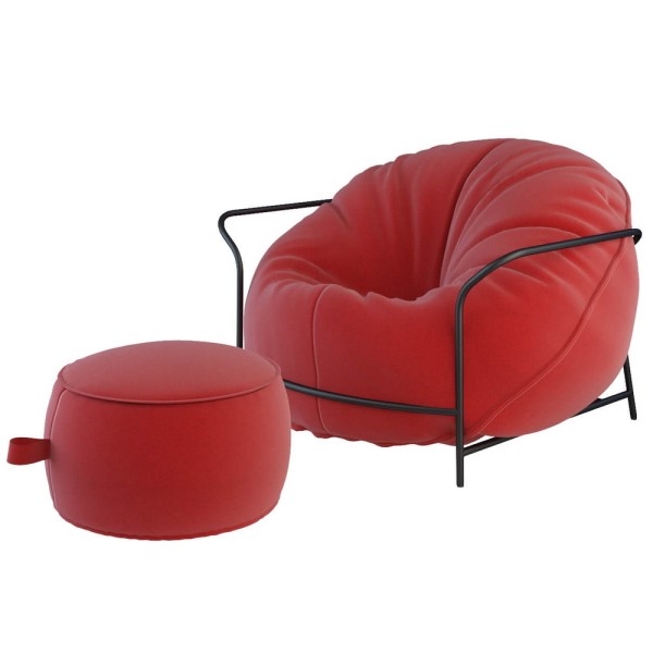 Вуличне крісло з каркасом і пуф Uni – стиль та комфорт для вашого простору