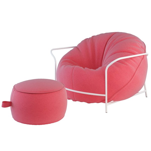 Вуличне крісло з каркасом і пуф Uni – стиль та комфорт для вашого простору