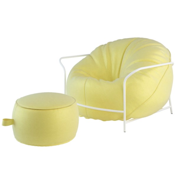 Вуличне крісло з каркасом і пуф Uni – стиль та комфорт для вашого простору