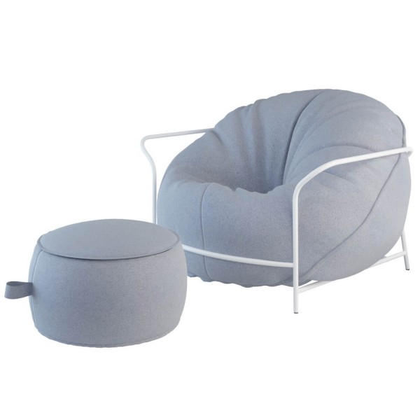 Вуличне крісло з каркасом і пуф Uni – стиль та комфорт для вашого простору