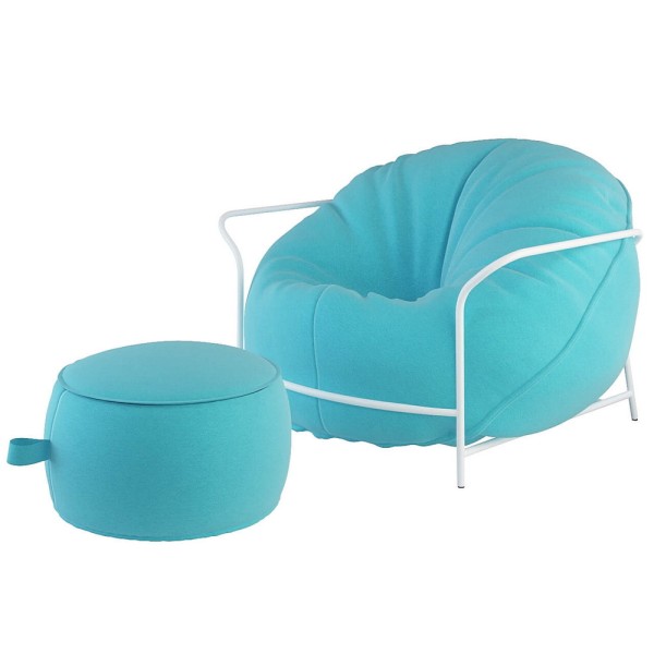 Вуличне крісло з каркасом і пуф Uni – стиль та комфорт для вашого простору