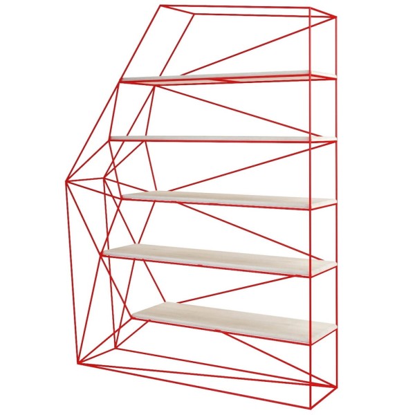 Стелаж Rock — стелаж з металу та дерева для сучасного інтер'єру