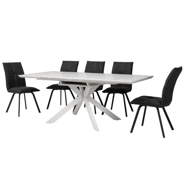 Стіл ТМL-630 160-200 см мармур - Сучасний розкладний стіл для вашої кухні