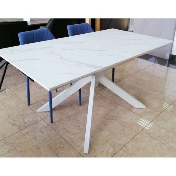 Стіл ТМL-630 160-200 см мармур - Сучасний розкладний стіл для вашої кухні