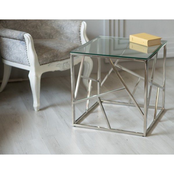 Журнальний стіл CF-2 прозорий/срібло – стиль та елегантність для вашого інтер'єру