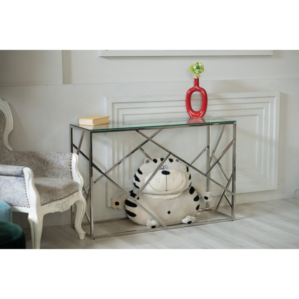 Консоль CF-3 прозорий/срібло