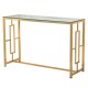 Консоль CL-3 прозорий/золото — для сучасного інтер'єру