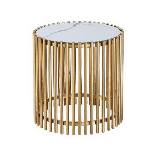Журнальний стіл CJ-1 білий/золото – стиль і комфорт для вашої вітальні