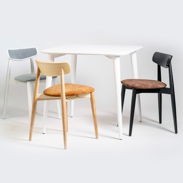 Стіл Dan 80x80 – квадратний кухонний стіл із дуба