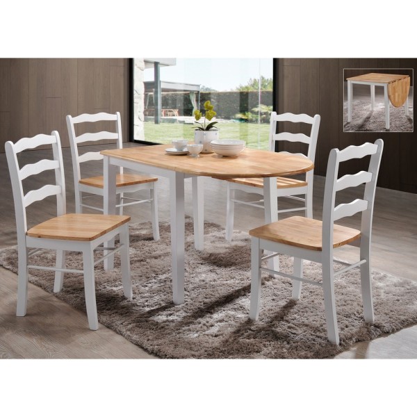 Квадратний стіл Сканді з масиву дерева для кухні