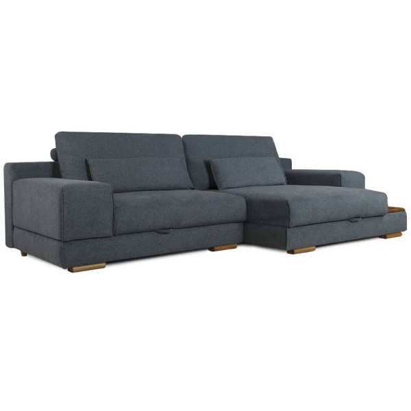 Кутовий розкладний диван Бетті з полицею