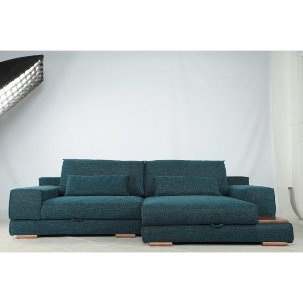 Кутовий розкладний диван Бетті з полицею