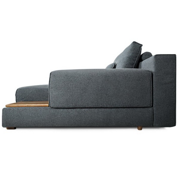 Кутовий розкладний диван Бетті з полицею