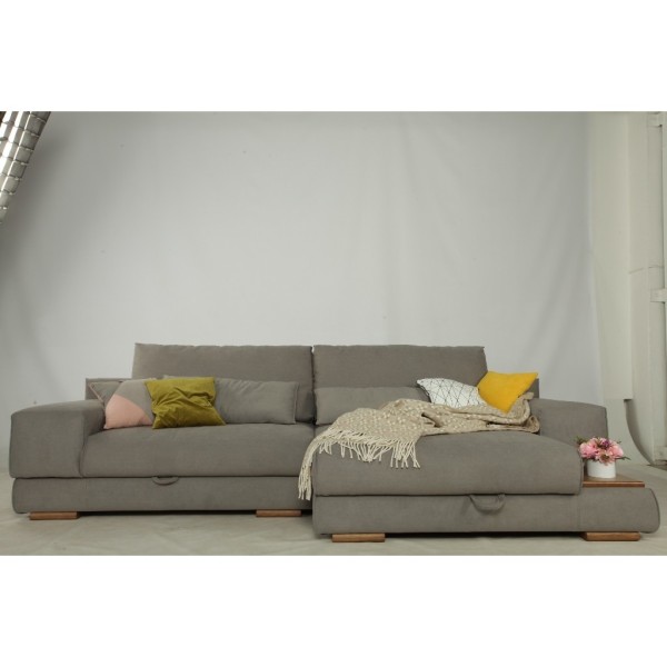 Кутовий розкладний диван Бетті з полицею