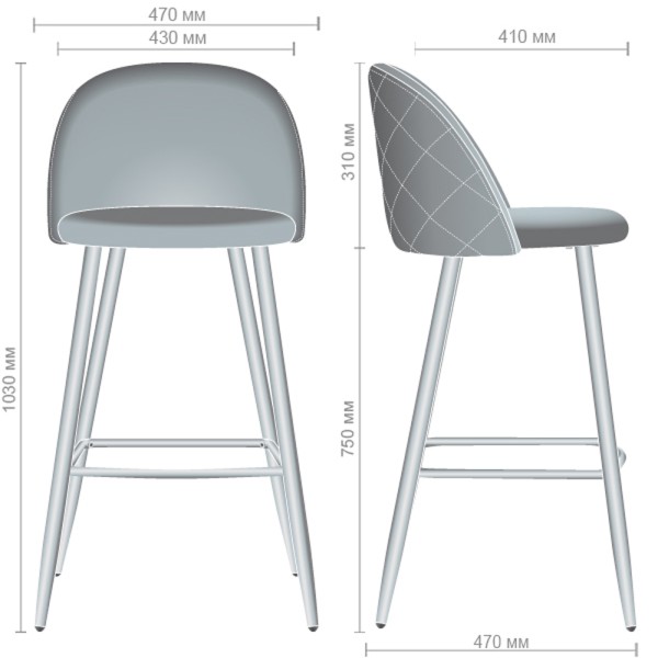 Барний стілець Bellini — сучасний дизайн та комфорт