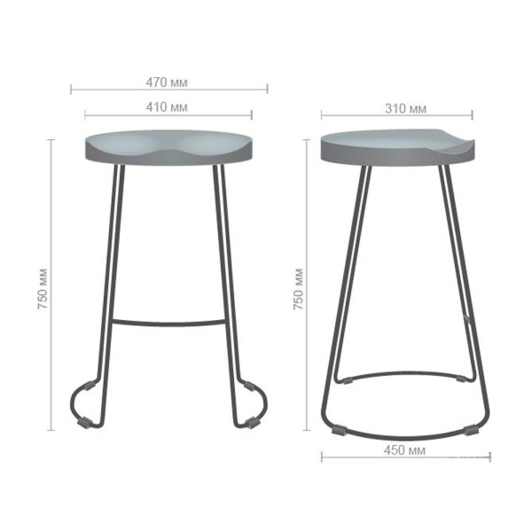 Стілець Jam чорний графіт