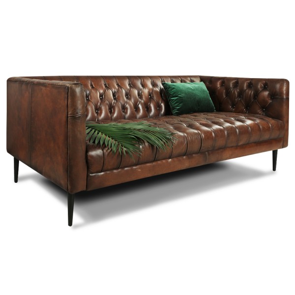 Прямий диван Кембридж (шкіра)