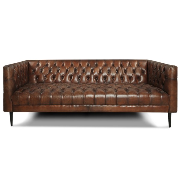 Прямий диван Кембридж (шкіра)