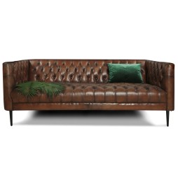 Прямий диван Кембридж (шкіра)